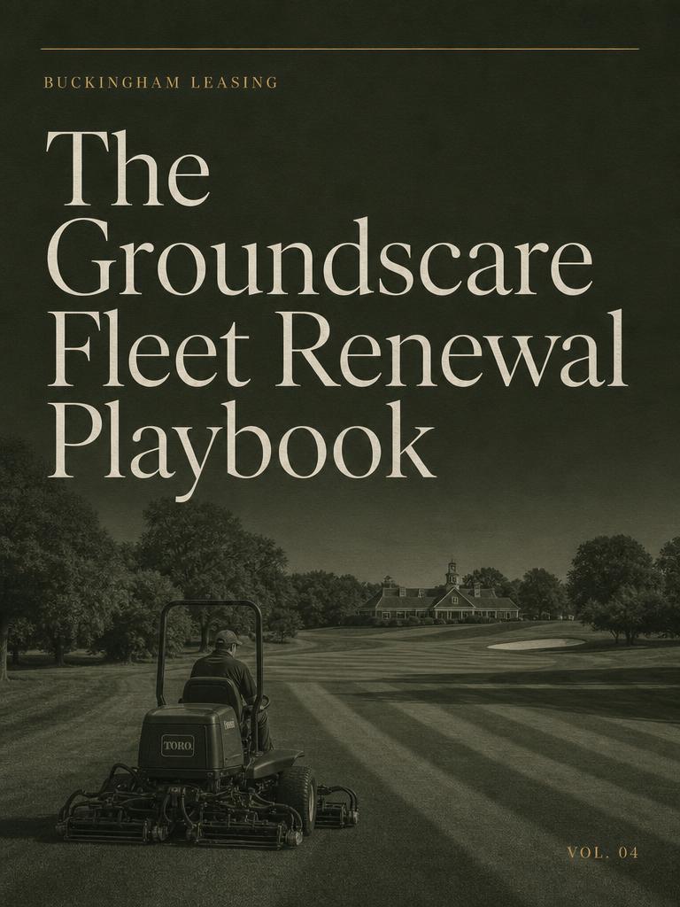 The Groundscare Fleet Renewal Playbook — whitepaper cover